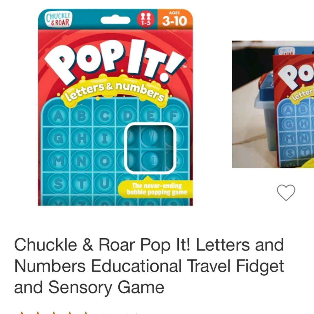 Pop It! Letters & Numbers